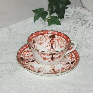 Antique Teacup Thomas Morris Venice Early 1900's Cup Saucer Vintage Cottagecore